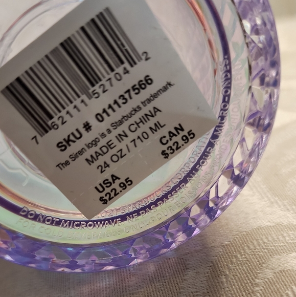 Starbucks Iridescent Holliday Jeweled 2022  Tumbler New - Picture 2 of 8